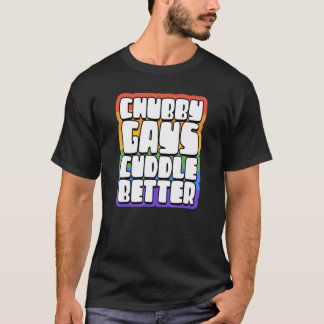 太っちょゲイはもっとハグがうまい ゲイ・ベア自慢 Tシャツ