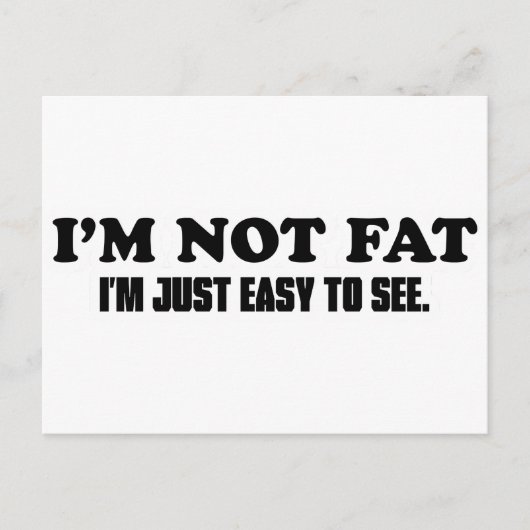 太ってなんかない ポストカード (正面)