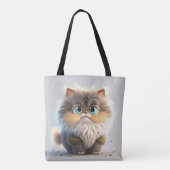 太ってふわふわのかわいい子猫 トートバッグ (裏面)