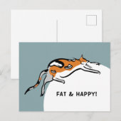 太って幸せ！ ポストカード (正面/裏面)