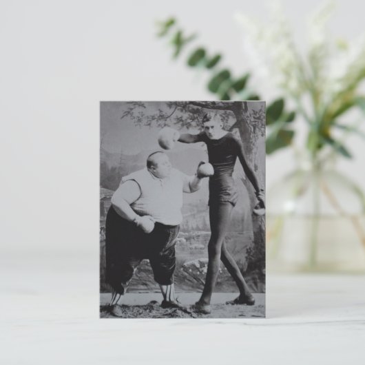 太っビクトリアンて風変わりやせせせせせせこいボクサー ポストカード (スタンド正面)