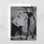 太っビクトリアンて風変わりやせせせせせせこいボクサー ポストカード (正面/裏面)