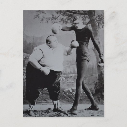 太っビクトリアンて風変わりやせせせせせせこいボクサー ポストカード (正面)