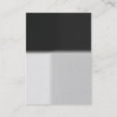 太っモダンぽいグレーのイエローモノグラムの名刺 名刺 (裏面)