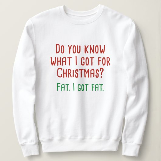 太っ得た スウェットシャツ (デザイン正面)