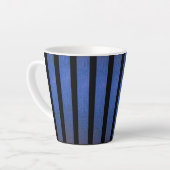 太めの縦ストライプ コーヒーマグ ラテマグ (左アングル)