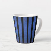 太めの縦ストライプ コーヒーマグ ラテマグ (右アングル)