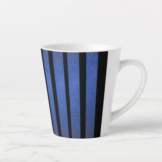 太めの縦ストライプ コーヒーマグ ラテマグ (右)