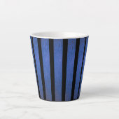 太めの縦ストライプ コーヒーマグ ラテマグ (正面)