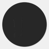 太ももがたくましくて、他は , 面白い名言の引用ギフト ラウンドシール (正面)