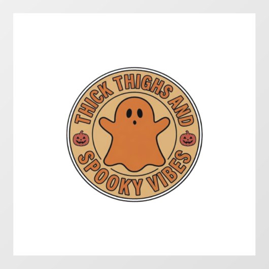 太ももとおばけのハロウィンTシャツ_ ウィンドウサイン (シート)