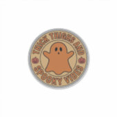 太ももとおばけのハロウィンTシャツ_ シール (正面)