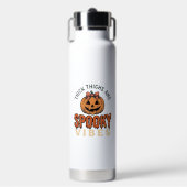 太ももとスプーキーな雰囲気のかぼちゃ ハロウィン デ ウォーターボトル (正面)