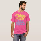 太ももとR&Bのビブス ヒップホップ Tシャツ (正面フル)