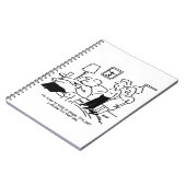 太りすぎの肥満の男性がフィット保しようとすおもしろいる ノートブック (左側)