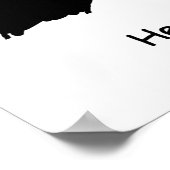 太りすぎの肥満の男性がフィット保しようとすおもしろいる ポスター (角)