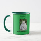 太りすぎの脂肪質猫のマグ マグカップ (左)