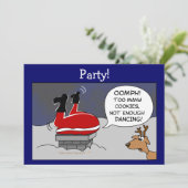 太りっぱなサンタクリスマスおもしろい踊り漫画 招待状 (スタンド正面)