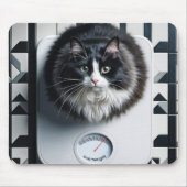 太り過ぎたタキシード猫 マウスパッド (正面)