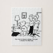 太り過ぎた肥満の人は形を保固めようとする ジグソーパズル (縦)