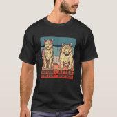 太る猫 Tシャツ (正面)