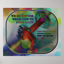 太カラフルさ005のジムポスター ポスター