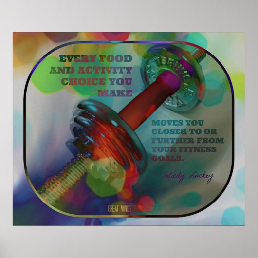 太カラフルさ016のジムポスター ポスター (正面)