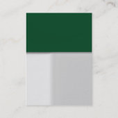 太モダン太グレー緑トレンディー名刺 名刺 (裏面)