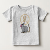 太中国の陰ネズミの福金 ベビーTシャツ (正面)