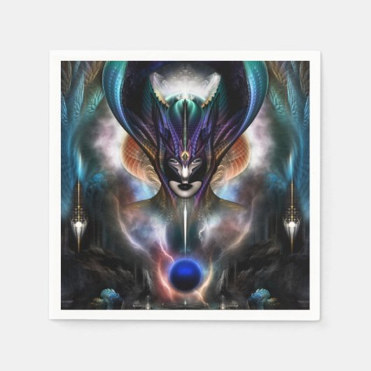 太主山斎霊のパワーWD紙ナプキンス スタンダードカクテルナプキン (正面)