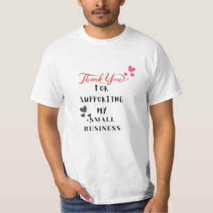 太字のサンセリフシンプルなスモールビジネスTシャツ Tシャツ