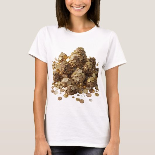 太字のシルバー UNDTECTABLE IF NO READABLE TEXT Tシャツ (正面)