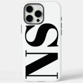 太字のタイポグラフィが印象的なモノグラムイニシャル Case-Mate iPhoneケース (裏面)