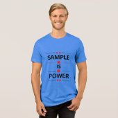 太字のタイポグラフィの引用 トライブレンドTシャツ (正面全面)
