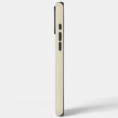 太字のタイポグラフィー黒とベージュのモノグラムイニシャル Case-Mate iPhoneケース (裏面 / 左)