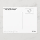 太字のヒツジ、ルイス、外のHebridesの島 ポストカード (裏面)