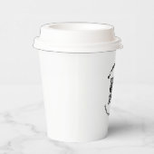太字の円形テキストのビジネス名付きQRコード 紙コップ (右)