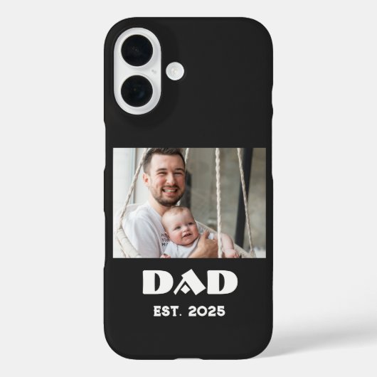 太字の写真で記念するパパ Case-Mate iPhoneケース (裏面)