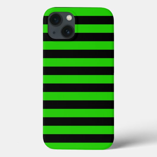 太字の緑と黒のストライプ模様 Case-Mate iPhoneケース (裏面)