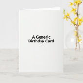太字の誕生日カード カード (黄色い花)