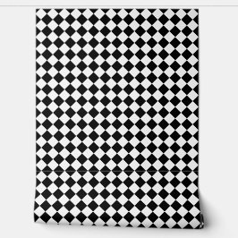 太字の黒と白のシェブロンパターン テクスチャあり 壁紙