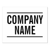 太字スタイル - 会社名 - 企業/会社 ラバースタンプ (インプリント)