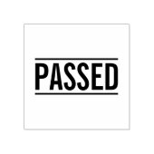 太字スタイル - 合格 - 企業/会社 ラバースタンプ (インプリント)