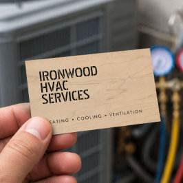 太字ステンシルHVAC 名刺
