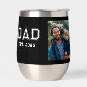 太字タイポグラフィの「Dad Established」ブラックフォト (左面)
