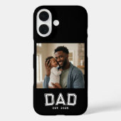 太字ブラックフォト Dad Established Case-Mate iPhoneケース (裏面)