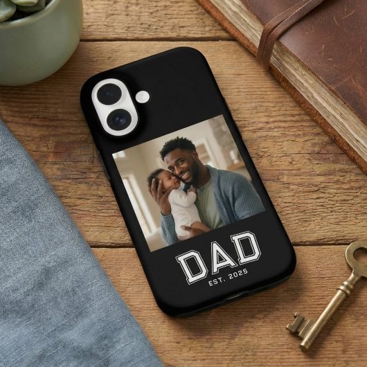 太字ブラックフォト Dad Established Case-Mate iPhoneケース