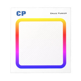 太字 モノグラム プロフェッショナル プレーン シンプル ミニマリスト ノートパッド