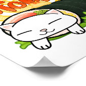 太巻寿司猫 ポスター (角)