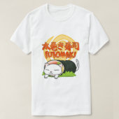太巻寿司猫 Tシャツ (デザイン正面)